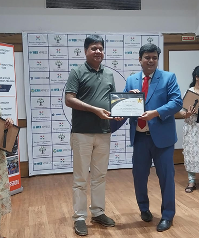 Certificate of Achievement received from Ranjan sir